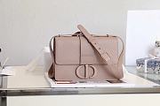 Dior 30 Montaigne Ultramatte Grained Bag Rose Pink M9203 24x17x8cm - 1