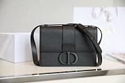 Dior 30 Montaigne Ultramatte Grained Bag Black M9203 24x17x8cm - 5