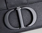 Dior 30 Montaigne Ultramatte Grained Bag Black M9203 24x17x8cm - 2