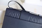 Dior 30 Montaigne Ultramatte Grained Bag Navy Blue M9203 24x17x8cm - 4