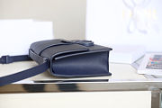 Dior 30 Montaigne Ultramatte Grained Bag Navy Blue M9203 24x17x8cm - 2