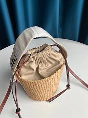 Chloe Small Woody Basket White CHC21 17x16x16cm - 3