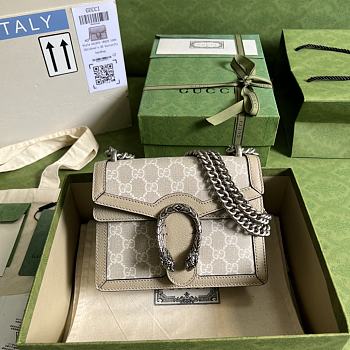 Gucci Mini Dionysus GG Bag Beige/White 421970 20x15.5x5cm