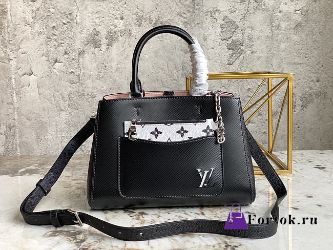 Louis Vuitton Marelle Tote PM Grained Epi Leather Black M59952 25x17x11cm - 1