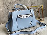 Louis Vuitton Marelle Tote PM Grained Epi Leather Blue M59950 25x17x11cm - 4