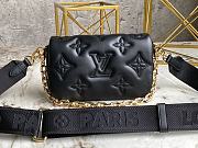 Louis Vuitton Wallet On Strap Bubblegram Black M81398 20x12x6cm - 1