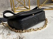 Louis Vuitton Wallet On Strap Bubblegram Black M81398 20x12x6cm 