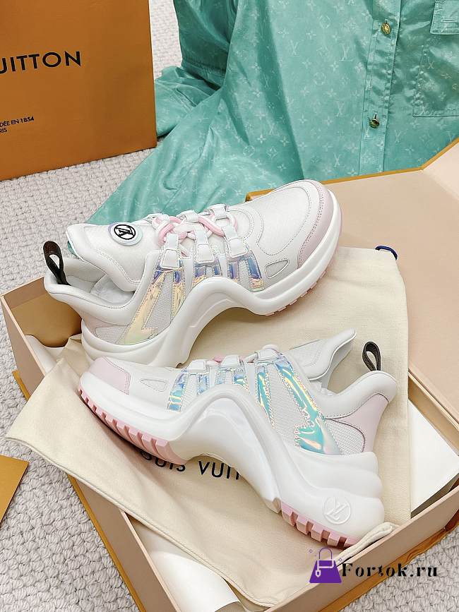 Louis Vuitton Archlight Sneaker White/Light Pink 1AA1WN - 1