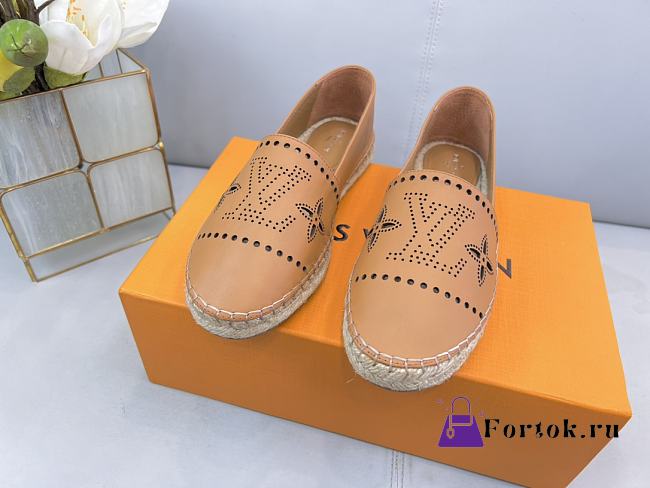 Louis Vuitton Starboard Flat Espadrille Brown 1A9POF - 1