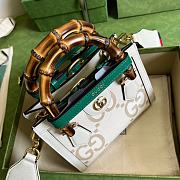 Gucci Mini Diana Tote Bag Off-White Canvas 702732 20x16x10cm - 6