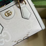 Gucci Mini Diana Tote Bag Off-White Canvas 702732 20x16x10cm - 2