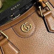 Gucci Mini Diana Tote Bag Leather Brown 702732 20x16x10cm - 3