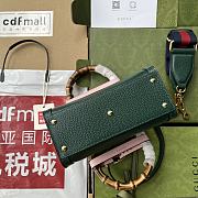 Gucci Mini Diana Tote Bag Leather Green 702732 20x16x10cm - 2