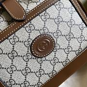 Gucci Backpack With Interlocking G Beige/Brown 674147 26.5x30x13cm - 2