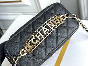 Chanel Vanity Case With Top Handle Grained Leather Black 17cm - 2