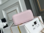 Chanel Vanity Case With Top Handle Grained Leather Pink 17cm - 4