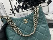 Chanel Hobo Handbag Lambskin Leather Pine Green AS3153 26×26×8cm - 2