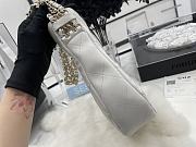 Chanel Hobo Handbag Lambskin Leather White AS3153 26×26×8cm - 6
