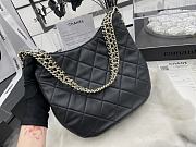 Chanel Hobo Handbag Lambskin Leather Black AS3153 26×26×8cm - 3