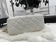 Chanel Hobo Handbag Lambskin Leather White AS3112 20×22.5×9.5cm - 6