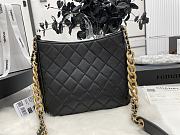 Chanel Hobo Handbag Lambskin Leather Black AS3112 20×22.5×9.5cm - 4