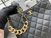 Chanel Hobo Handbag Lambskin Leather Black AS3112 20×22.5×9.5cm - 3