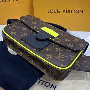 Louis Vuitton S Lock Sling Bag Macassar Canvas Brown/Green Neon M45864 21x15x4cm - 5