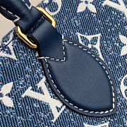 Louis Vuitton Onthego MM Denim Navy Blue M59608 31x24x14cm - 3