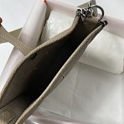 Hermes Mini Evelyne In Leather Beige 17cm - 6