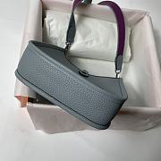 Hermes Mini Evelyne In Leather Baby Blue 17cm - 4