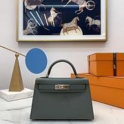 Hermes Mini Kelly Epsom Leather Vert Amande 19cm - 1