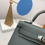 Hermes Mini Kelly Epsom Leather Vert Amande 19cm - 4