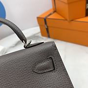Hermes Mini Kelly Epsom Leather Etain 19cm - 2