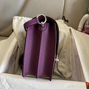 Hermes Roulis Silver-tone Metal Purple 19cm - 4