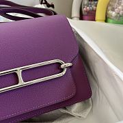 Hermes Roulis Silver-tone Metal Purple 19cm - 3
