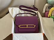 Hermes Roulis Gold-tone Metal Purple 19cm - 1