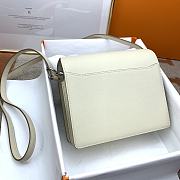 Hermes Roulis Silver-tone Metal White 19cm - 4