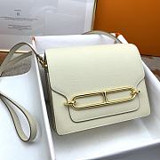 Hermes Roulis Gold-tone Metal White 19cm - 1