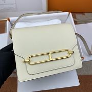 Hermes Roulis Gold-tone Metal White 19cm - 5