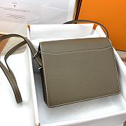 Hermes Roulis Silver-tone Metal Olive Green 19cm - 5