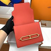 Hermes Roulis Gold-tone Metal Red 19cm - 6