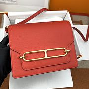 Hermes Roulis Gold-tone Metal Red 19cm - 3
