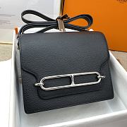 Hermes Roulis Silver-tone Metal Black 19cm - 4