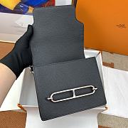 Hermes Roulis Silver-tone Metal Black 19cm - 2