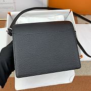 Hermes Roulis Silver-tone Metal Black 19cm - 3