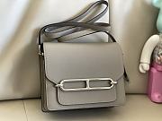 Hermes Roulis Silver-tone Metal Grey 19cm - 5