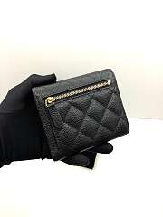 Chanel Small Flap Wallet Black A82288 10.5x11.5x3cm - 2