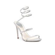 Rene Caovilla Cleo High-Heel Sandals In Silver 100mm - 1