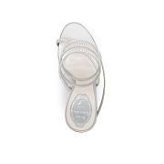 Rene Caovilla Cleo High-Heel Sandals In Silver 100mm - 6