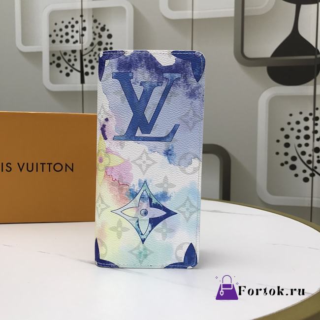 Louis Vuitton Brazza Wallet Multi Watercolor M80457 10x19x2cm - 1